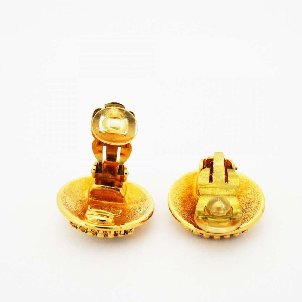 CHANEL Gold Logo Earrings - Picture 3 of 5